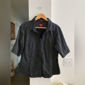 Talbots Haberdashery 16P Polka Dot Top